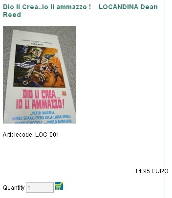 Dio li Crea..io li ammazzo !    LOCANDINA Dean Reed
