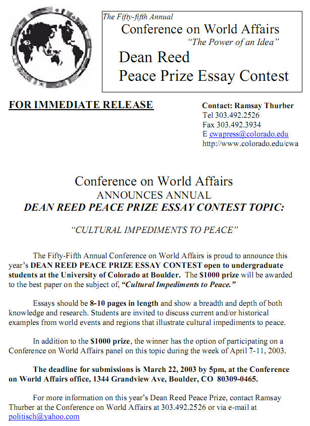 Dean Reed Peace Prize